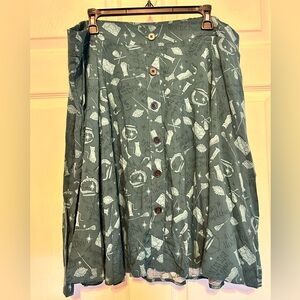 Torrid Hocus Pocus size 3 skirt new with black tags green pleated